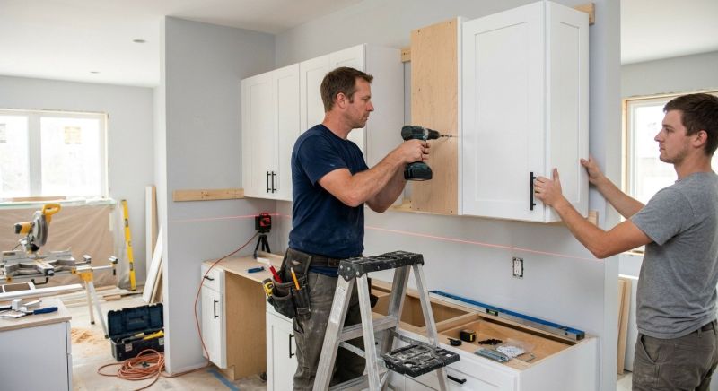 Pine Cabinets Installation in Carmel, IN